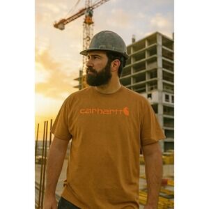Carhartt Logo Shirt Mens 3XL Original‎ Fit Workwear Utility Streetwear Essential